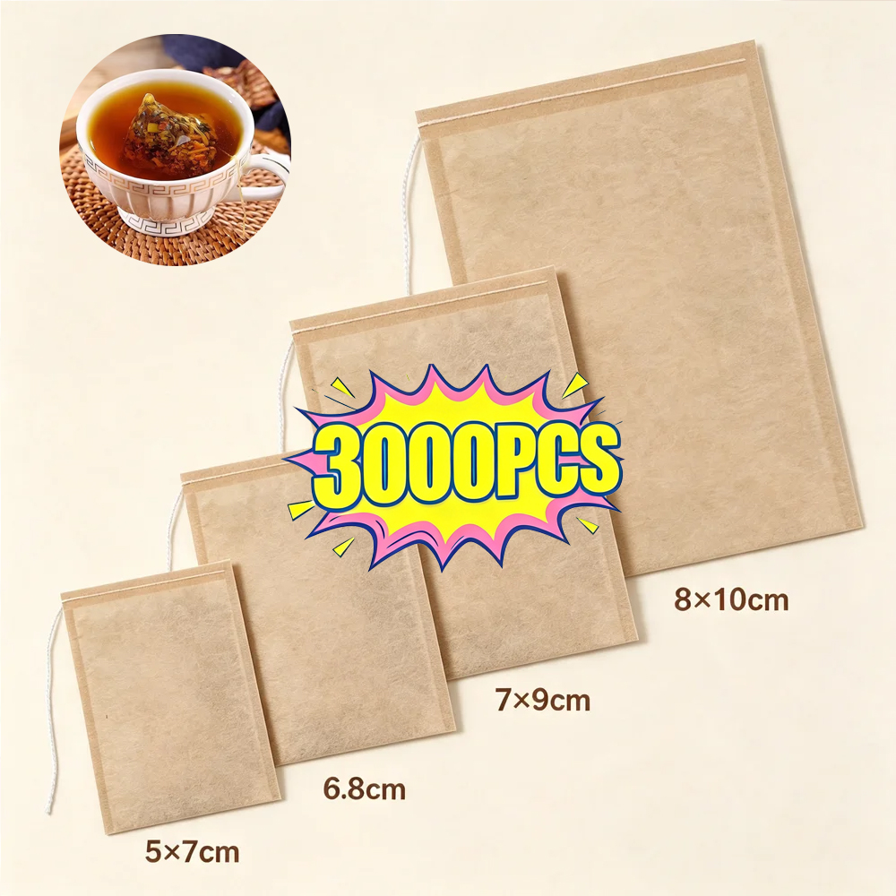 Herbal Tea For Wellness - 100/3000 Piezas de Bolsas Desechables para