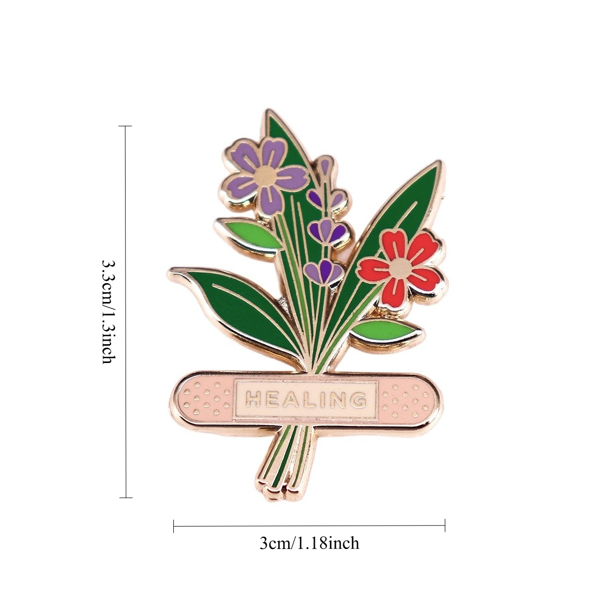 1 ud. Pin Esmaltado de Flor He - Herbal Wellness Healthcare reseña y precio