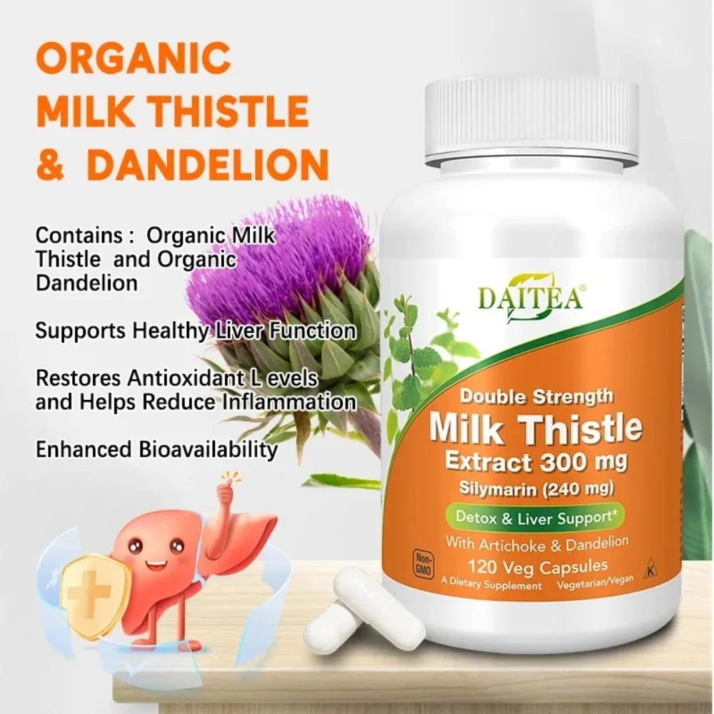 Silimarina, Extracto de Cardo  - Milk Thistle Silymarin reseña y precio